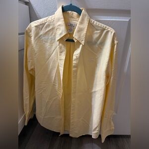 Brooks Brothers Yellow Casual Button Down Shirt